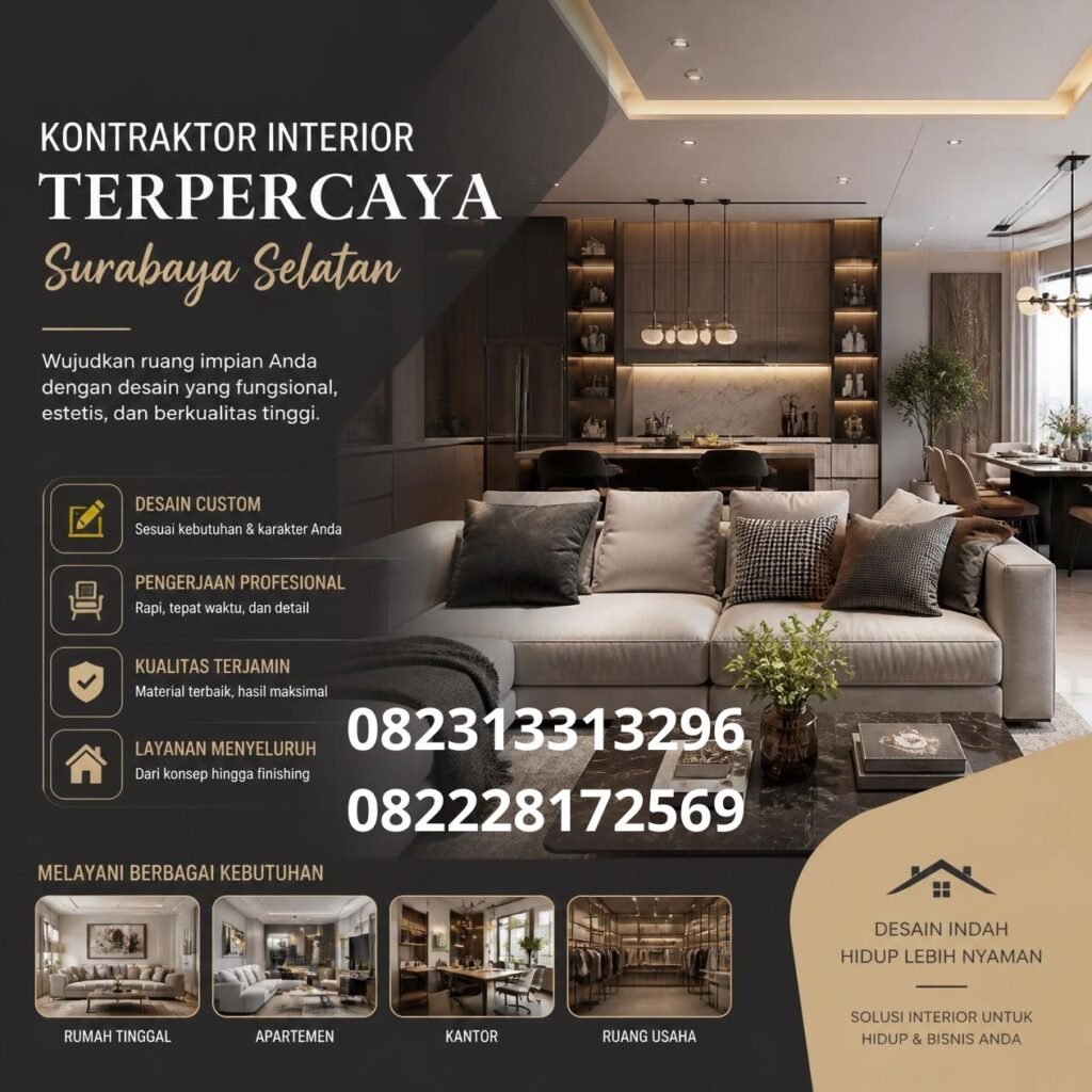Jasa kontraktor interior Surabaya Selatan