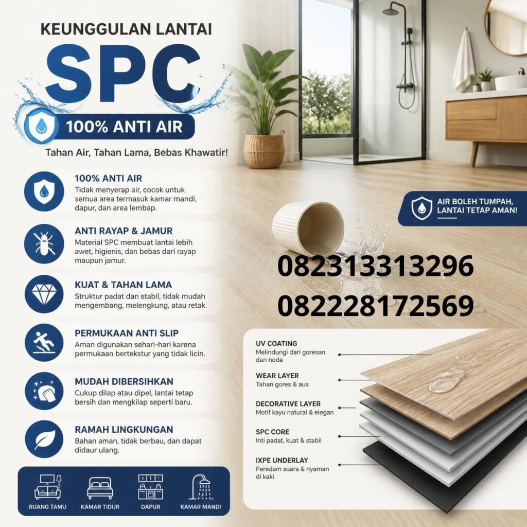 Kelebihan Lantai SPC Anti Air