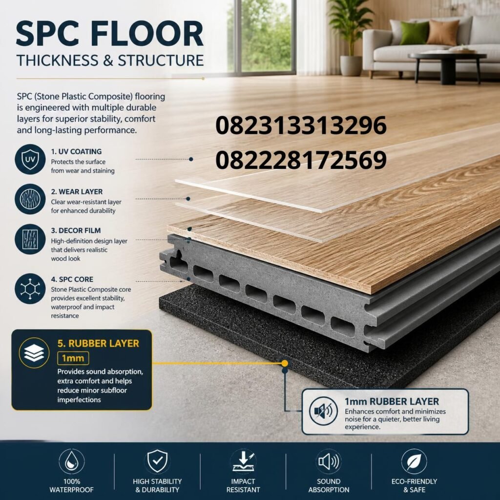 Lantai SPC Karet 1mm