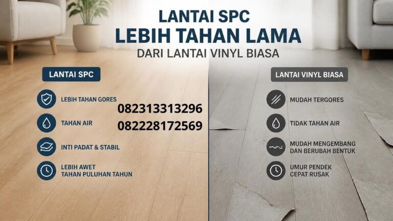 Lantai SPC Lebih Tahan Lama dari Lantai Vinyl Biasa