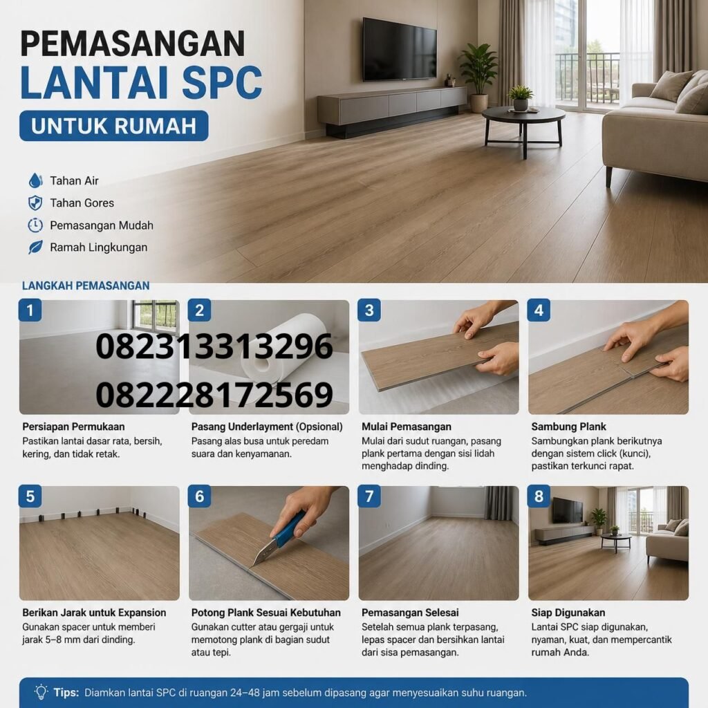 Lantai SPC Rumah Minimalis