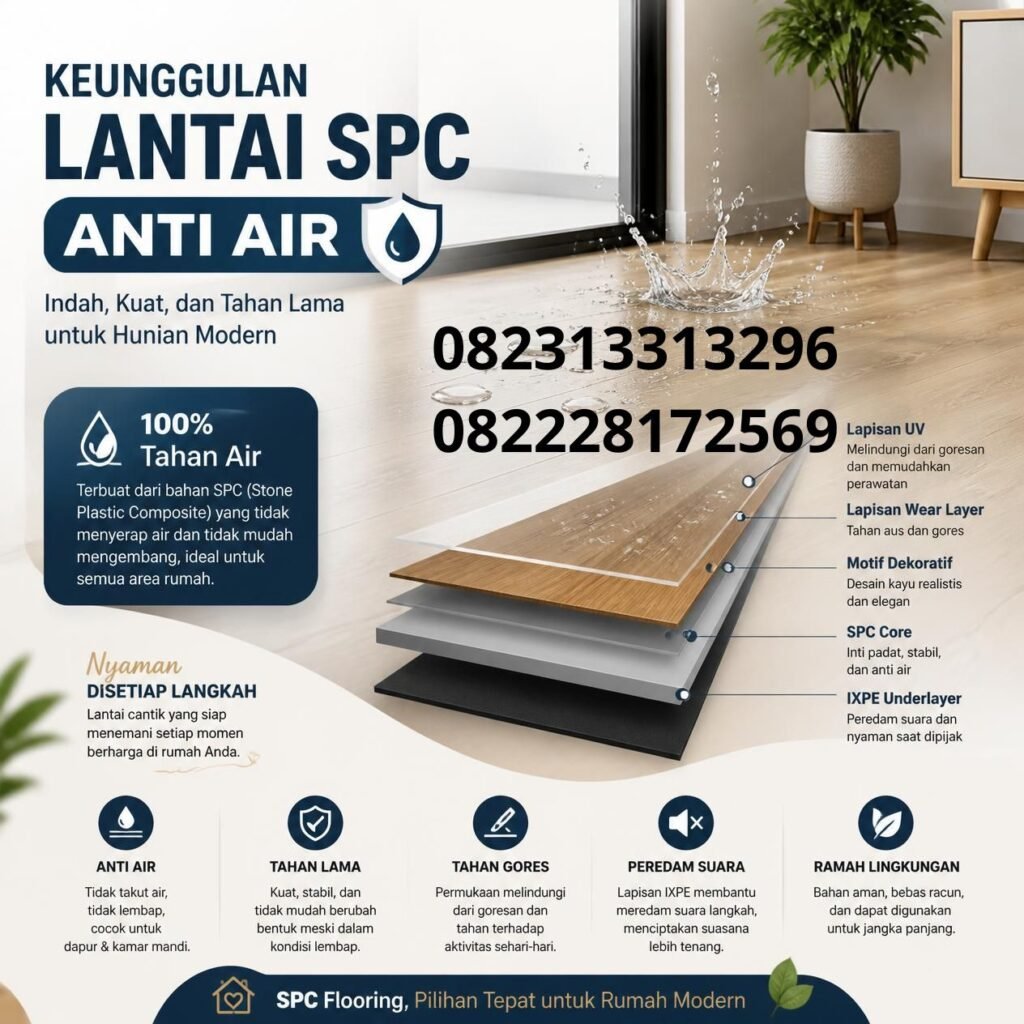 Lantai SPC Tahan Air 