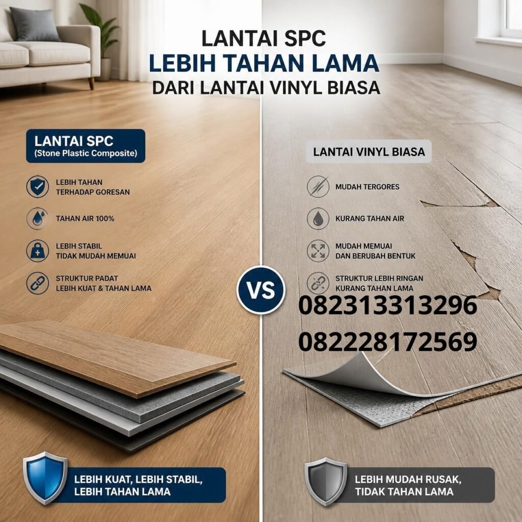 Lantai SPC Tahan Air