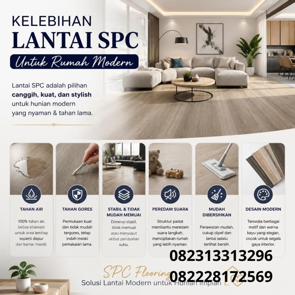 Lantai SPC Tahan Air untuk Rumah