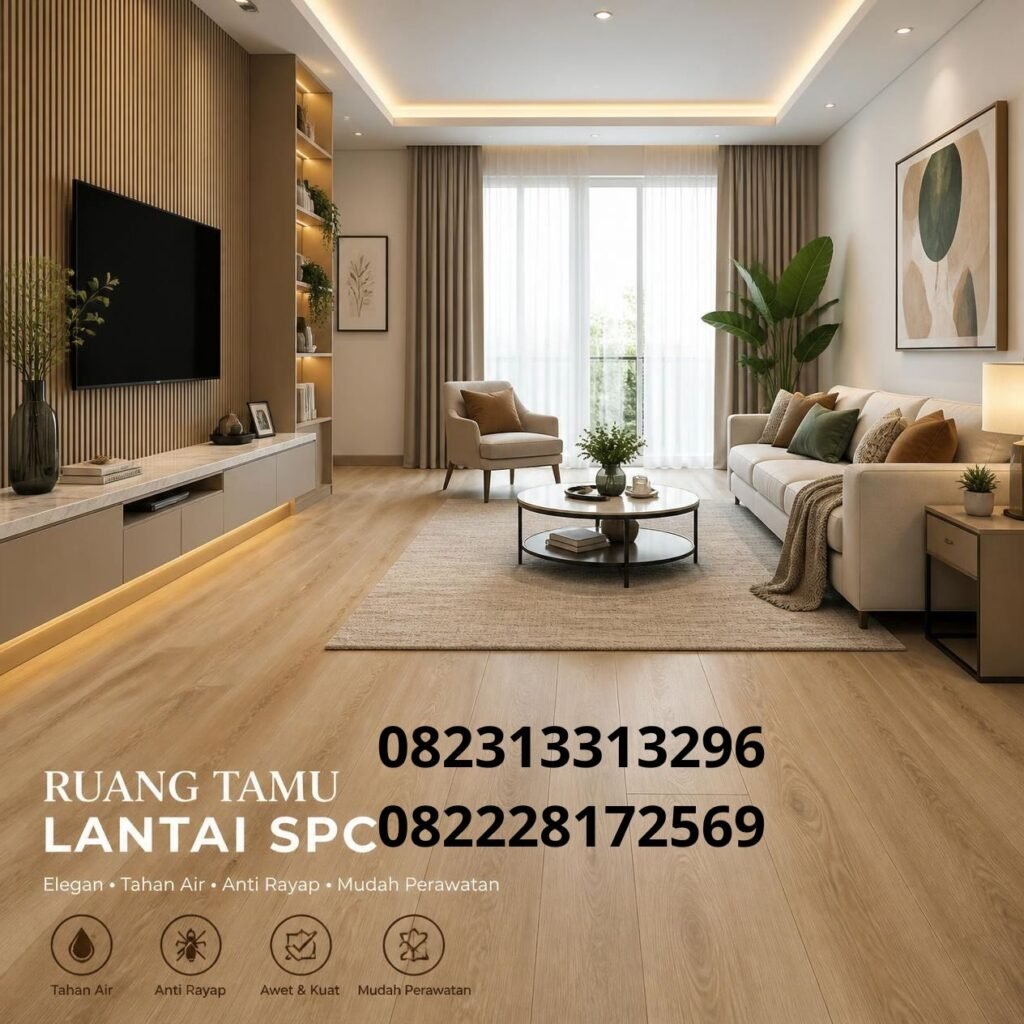 Lantai SPC Untuk Ruang Tamu