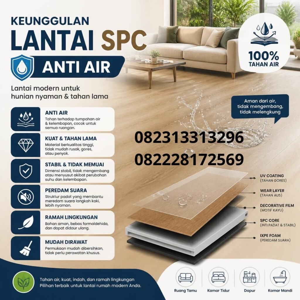 Lantai SPC Waterproof