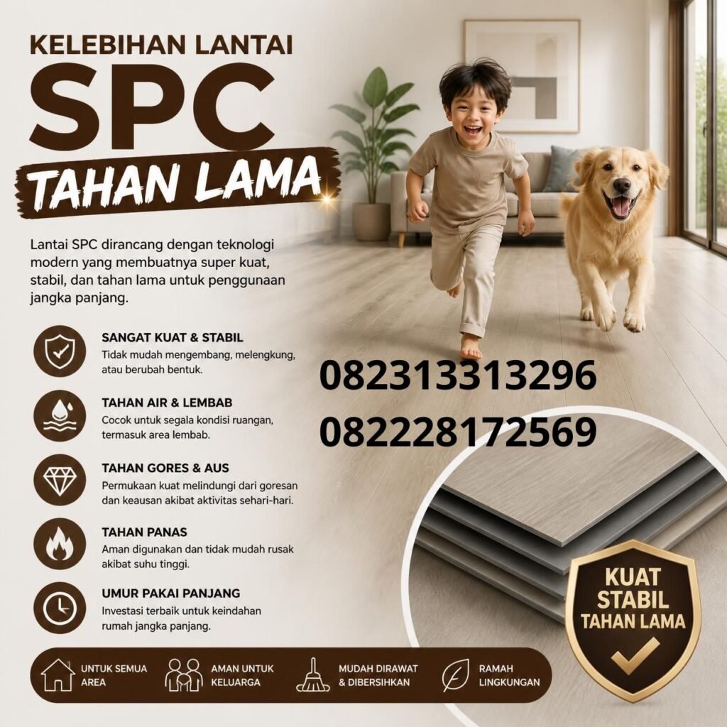 Lantai SPC awet untuk rumah