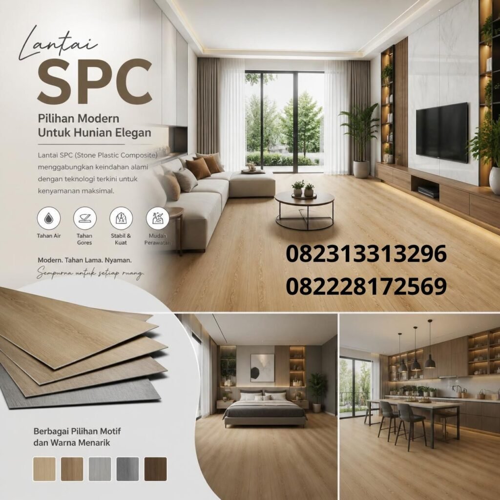 Lantai SPC interior modern