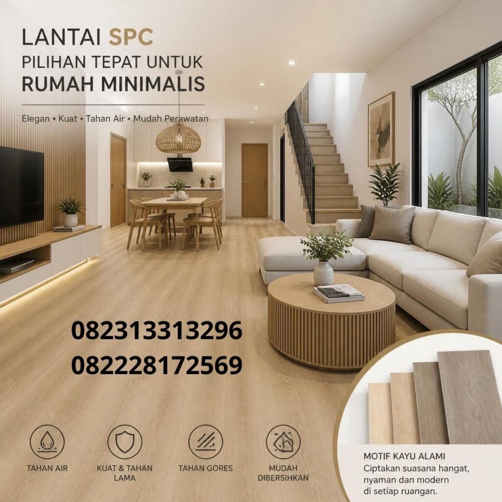 Lantai SPC minimalis modern