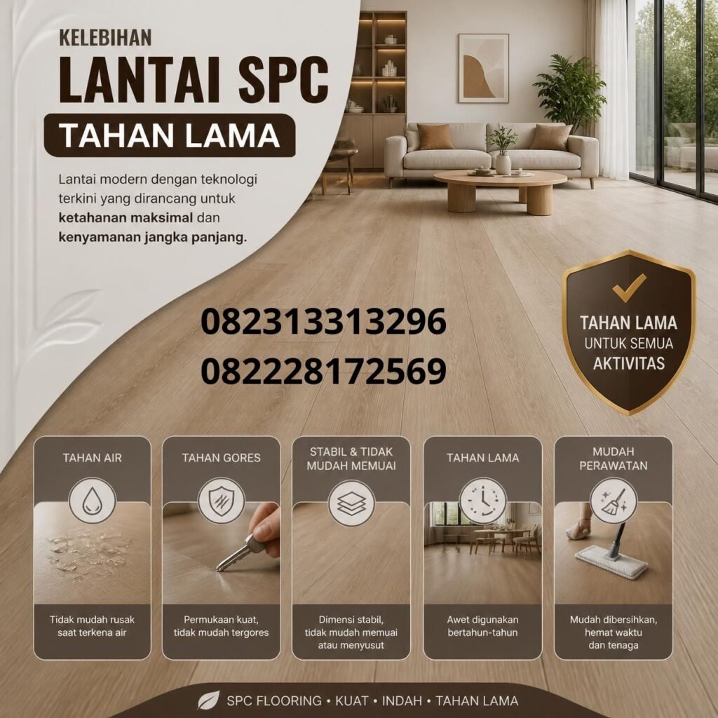 Lantai SPC tahan gores