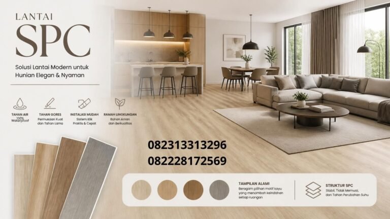 Lantai SPC untuk desain interior modern