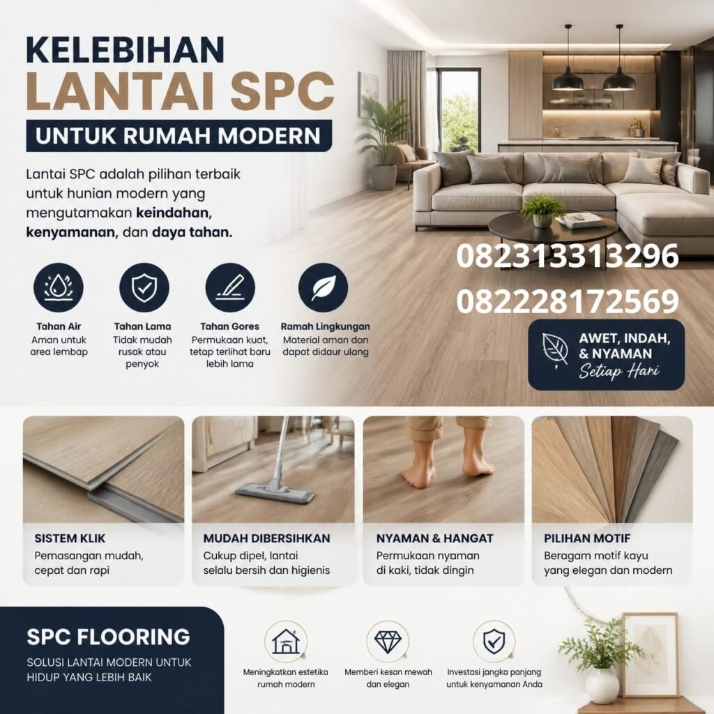 Manfaat Lantai SPC untuk Rumah Modern