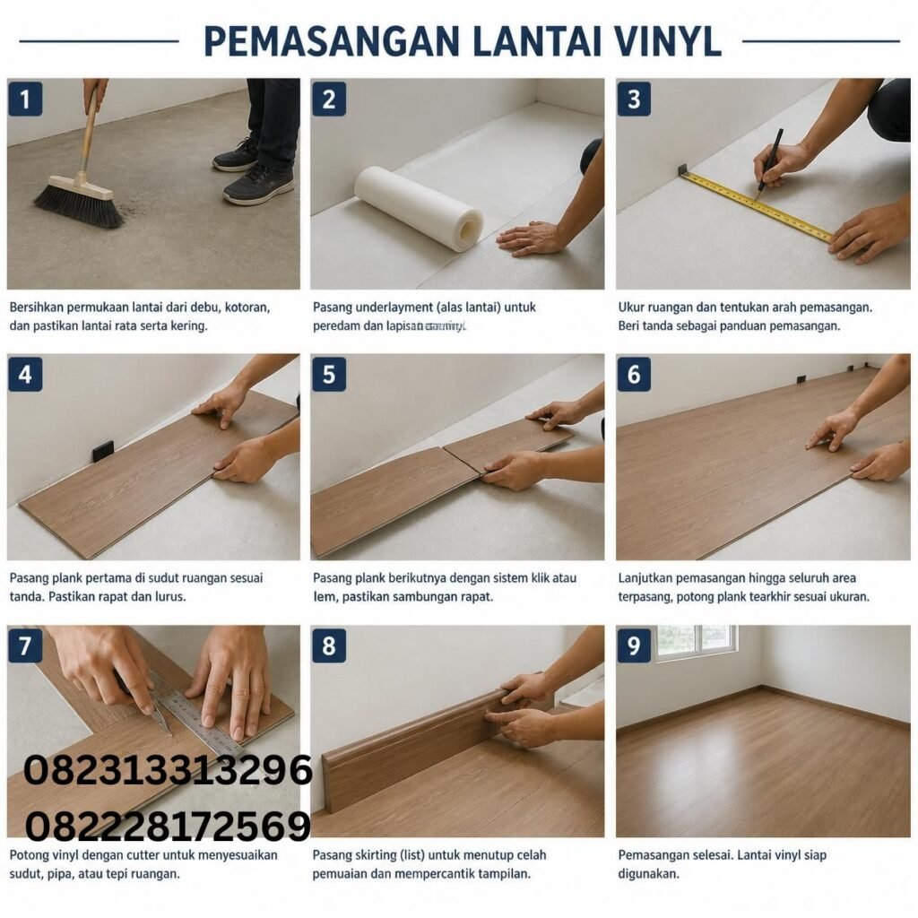 Pemasangan Vinyl Lantai Kantor