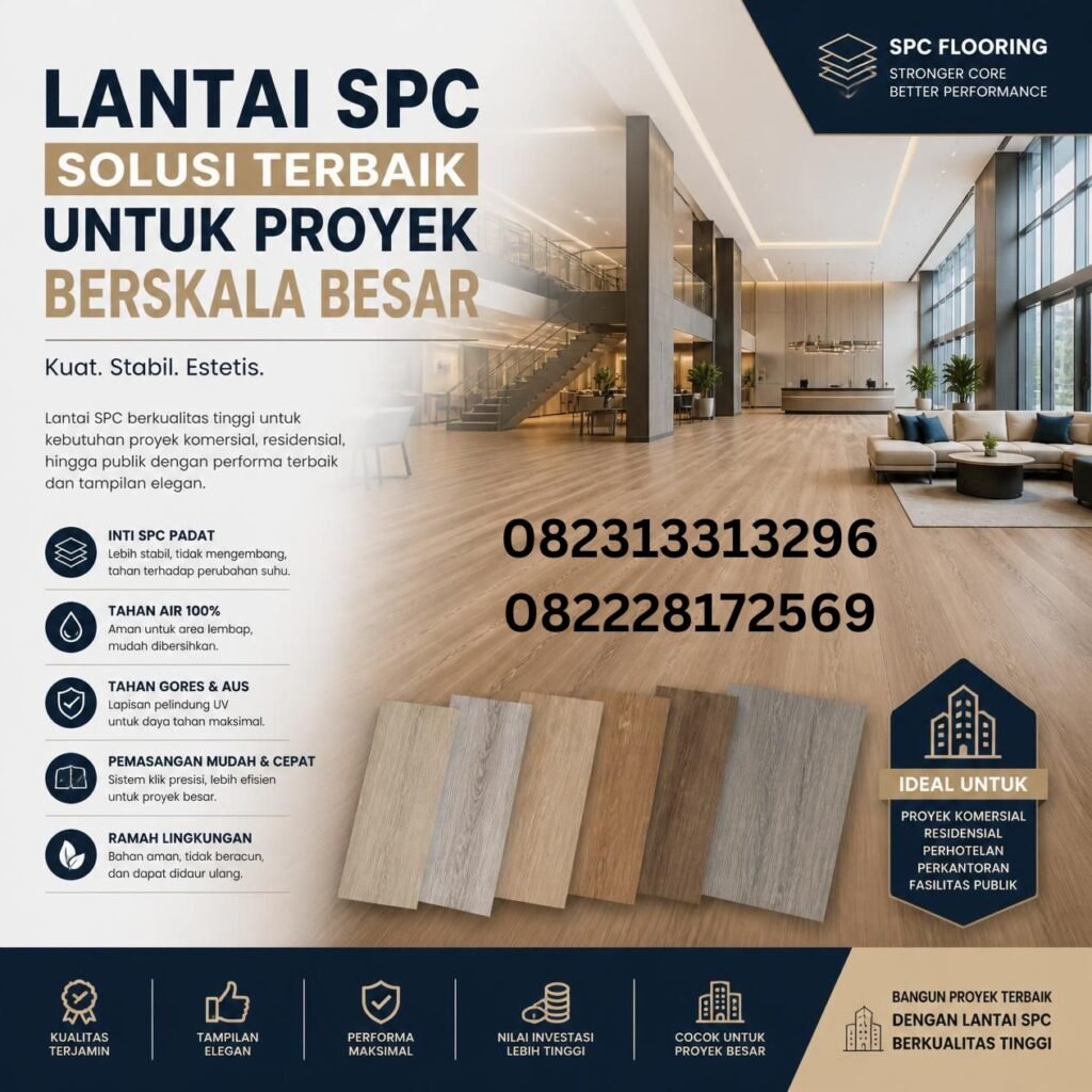 Promo lantai SPC untuk proyek besar berkualitas