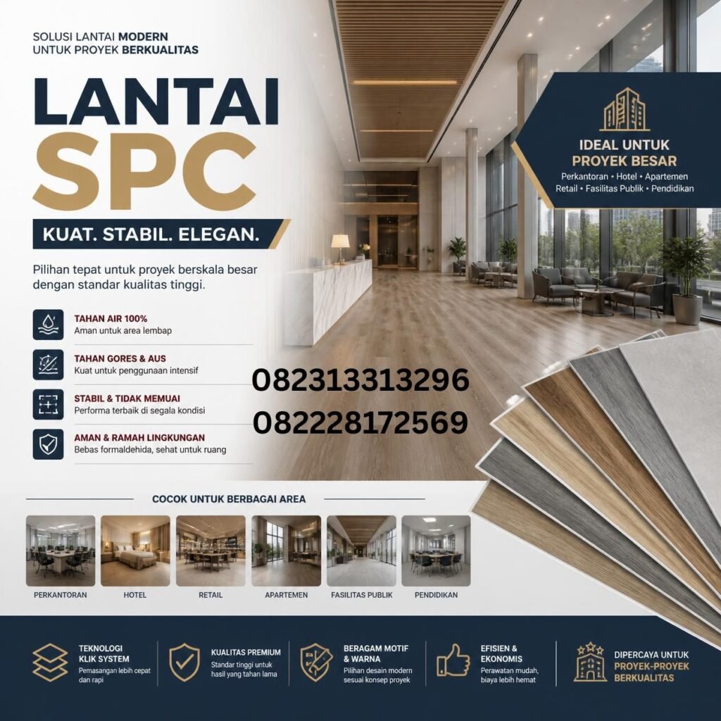 Promo lantai SPC untuk proyek besar murah
