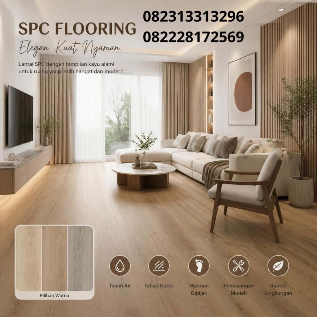 Ruang Tamu Lantai SPC Modern