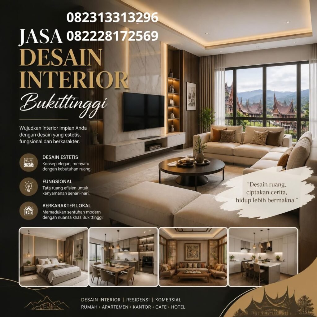 Desain Interior Minimalis Bukittinggi