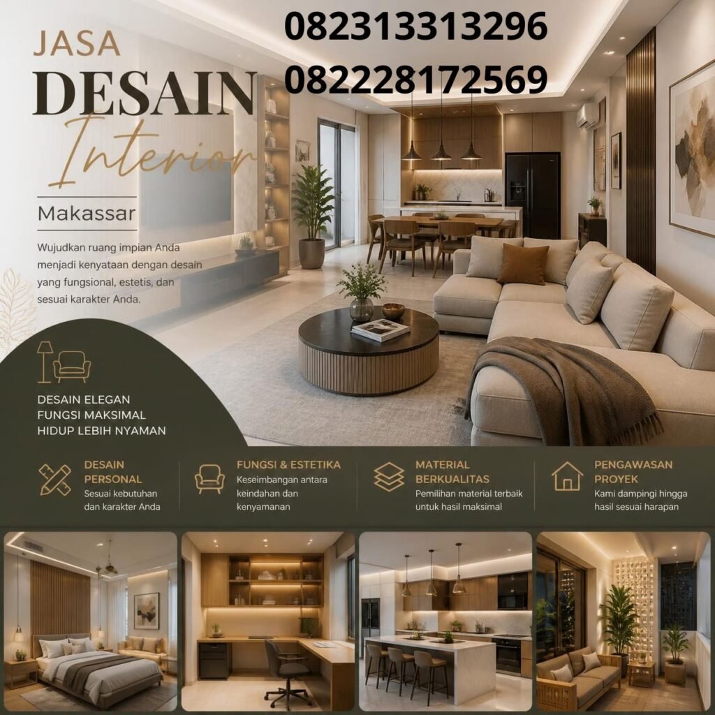 Desain interior minimalis Makassar