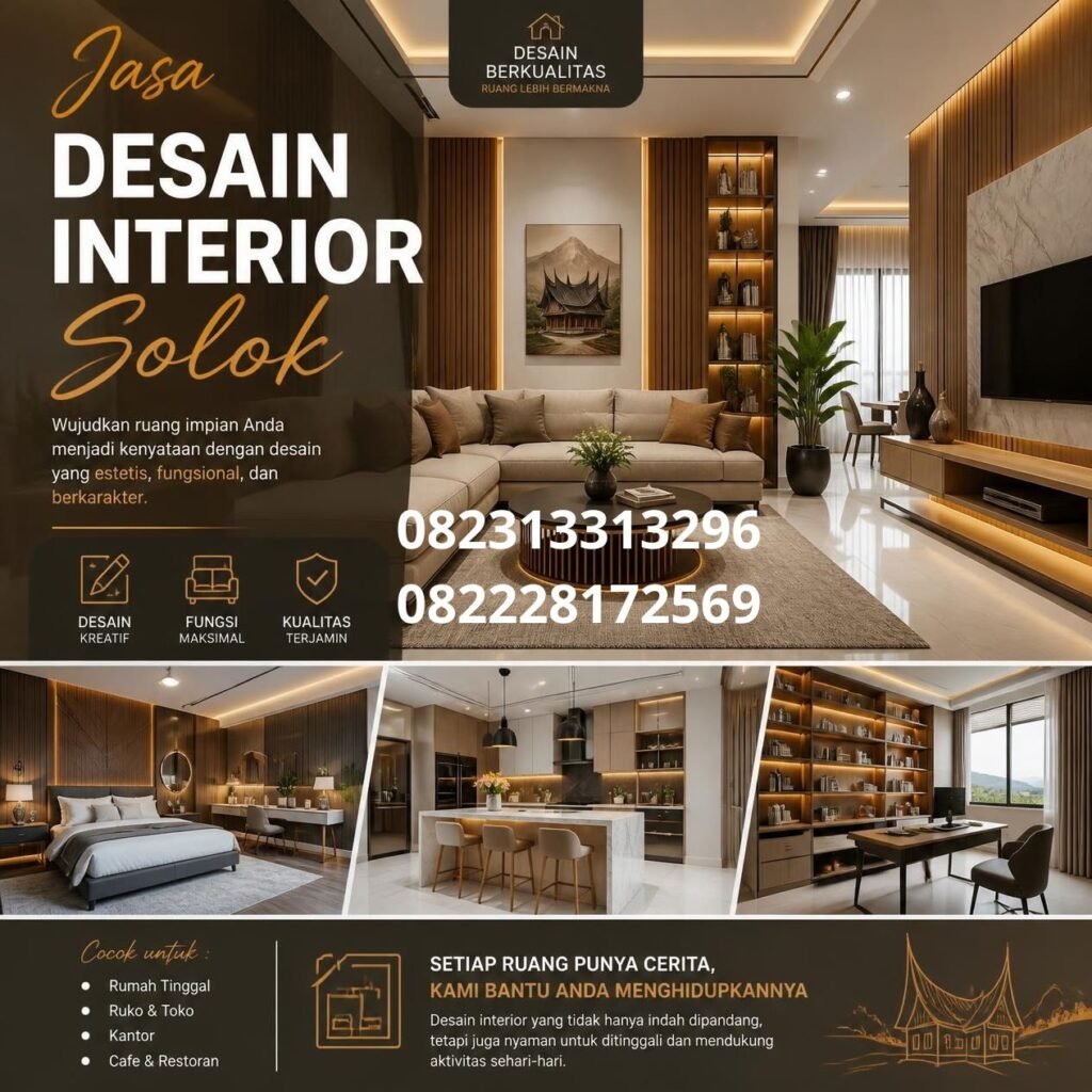 Desain interior rumah Solok