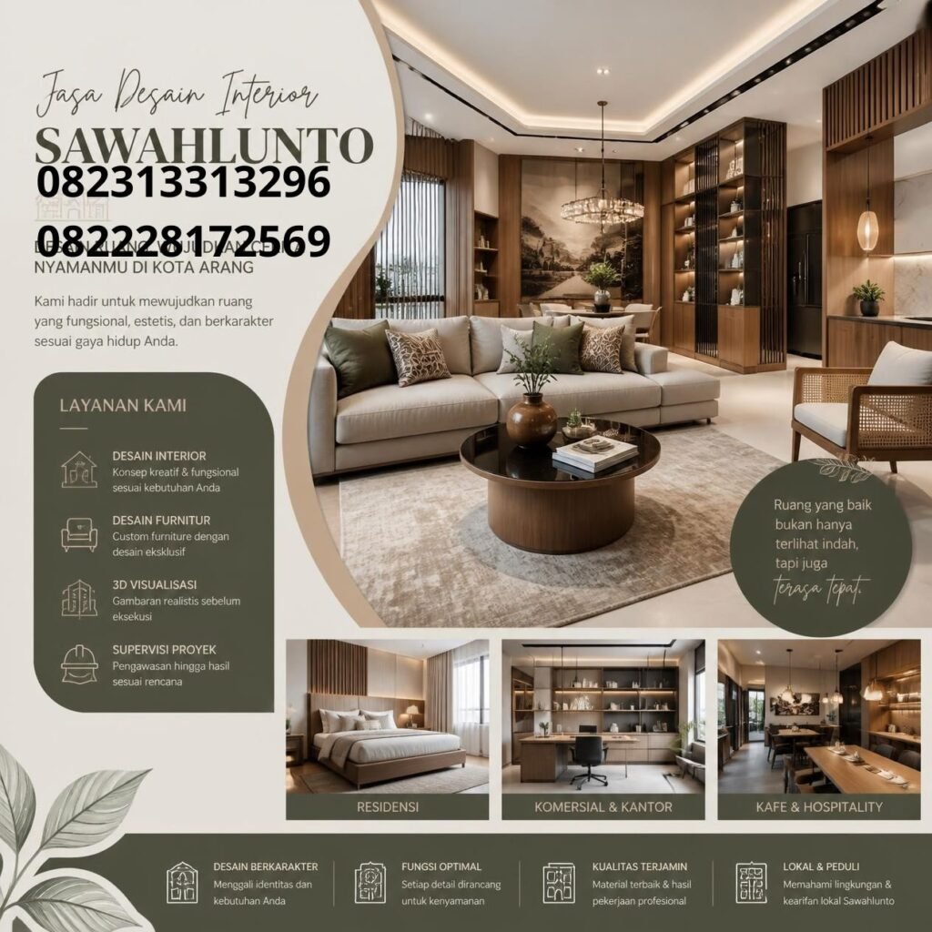 Interior rumah minimalis Sawahlunto