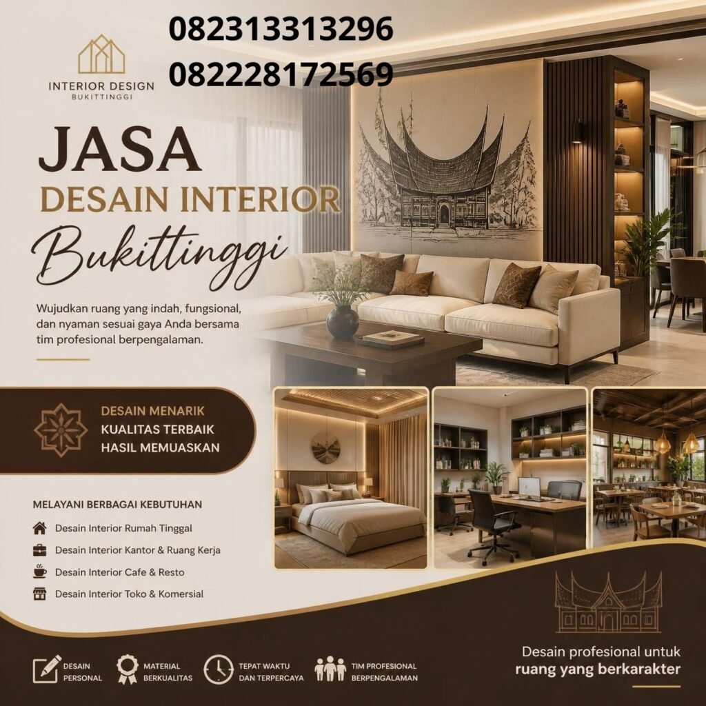 Jasa Desain Interior Rumah Bukittinggi