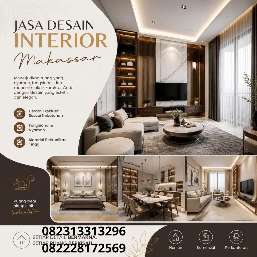 Jasa desain interior modern Makassar