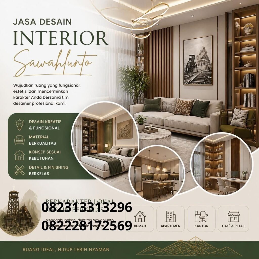 Jasa desain interior modern Sawahlunto