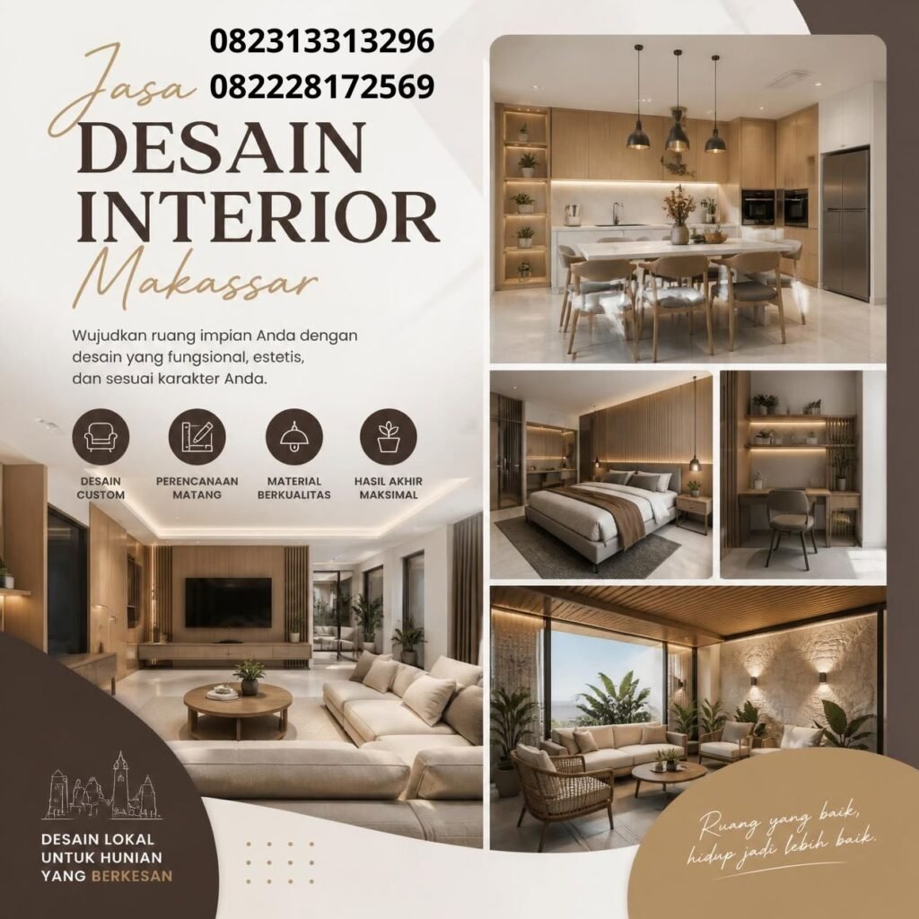 Jasa desain interior rumah Makassar