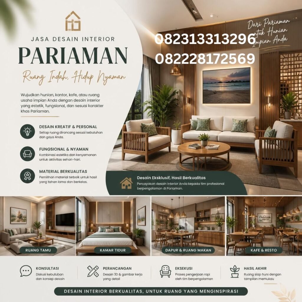 Jasa interior rumah Pariaman